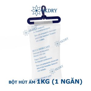 Bột hút ẩm công nghiệp 1Kg (loại 1 ngăn)