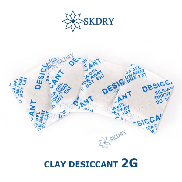 Gói hút ẩm công nghiệp Clay Desiccant 2G