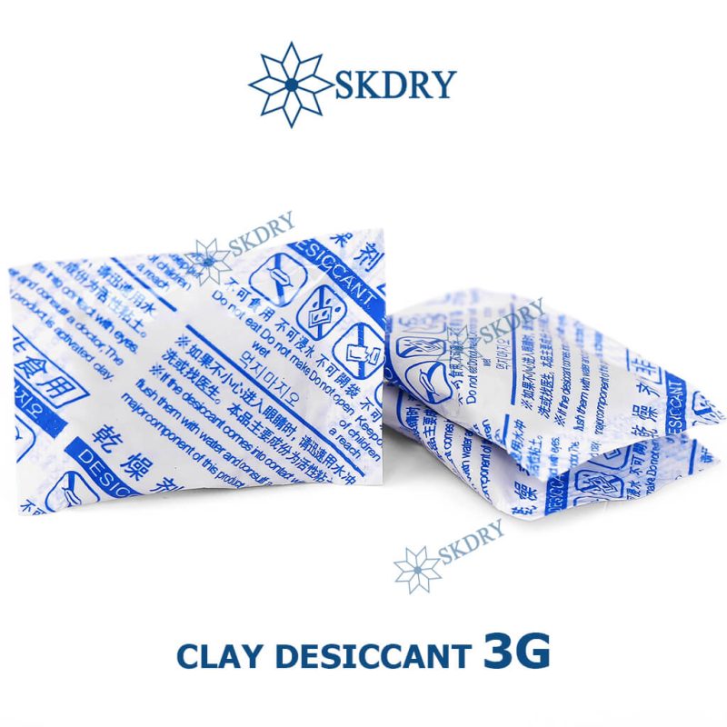 Gói hút ẩm công nghiệp Clay Desiccant 3G