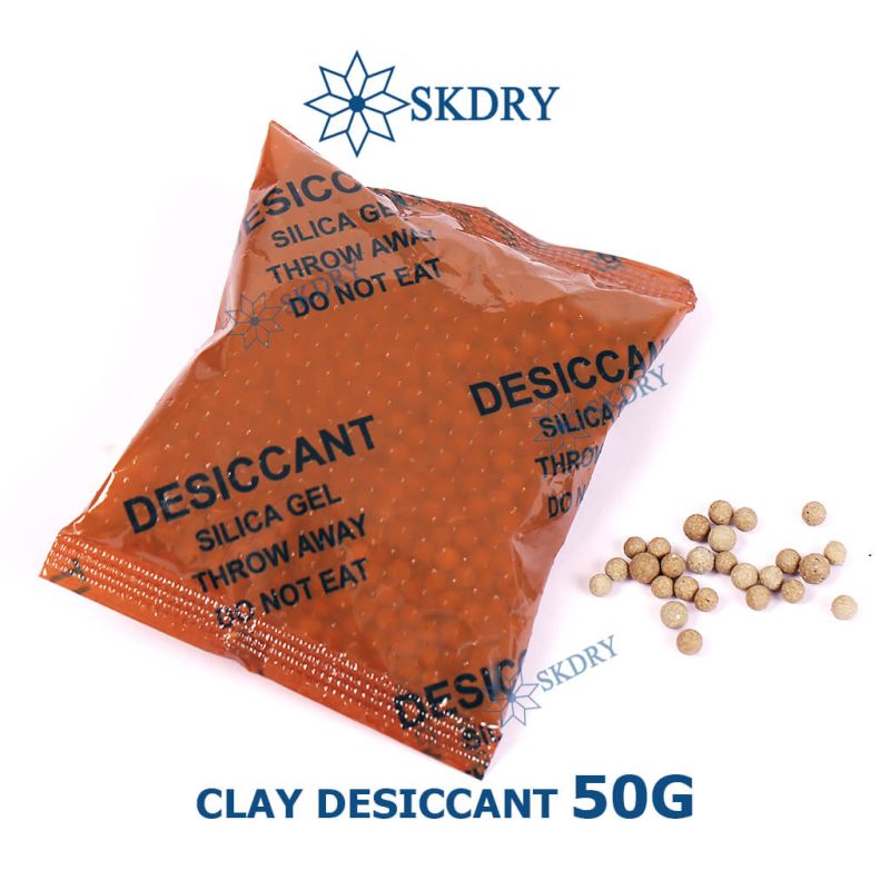 Gói hút ẩm công nghiệp Clay Desiccant 50G