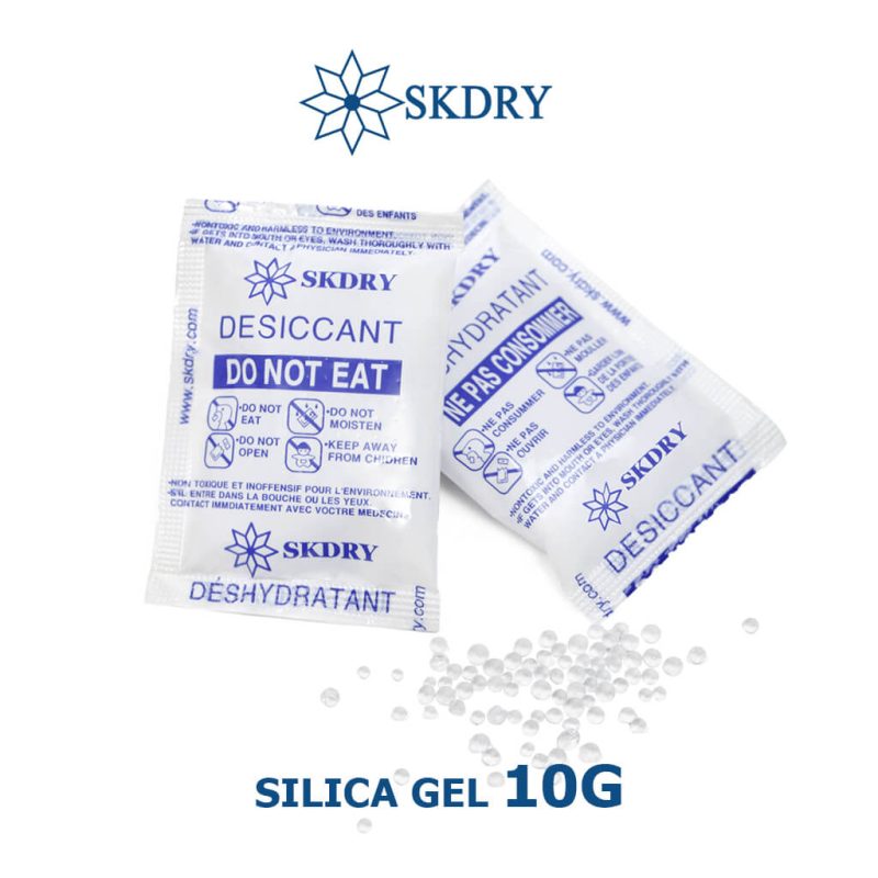 Gói hút ẩm Silicagel SK Dry trọng lượng 10g Gói hút ẩm Silicagel SK Dry trọng lượng 10g