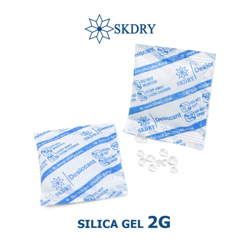 Gói hút ẩm Silicagel loại 2G Gói hút ẩm Silicagel loại 2G